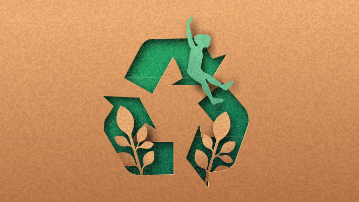 종이로 표현한 친환경 모습