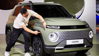 캐스퍼 측면에 대해 설명하고 있는 임준혁 책임연구원