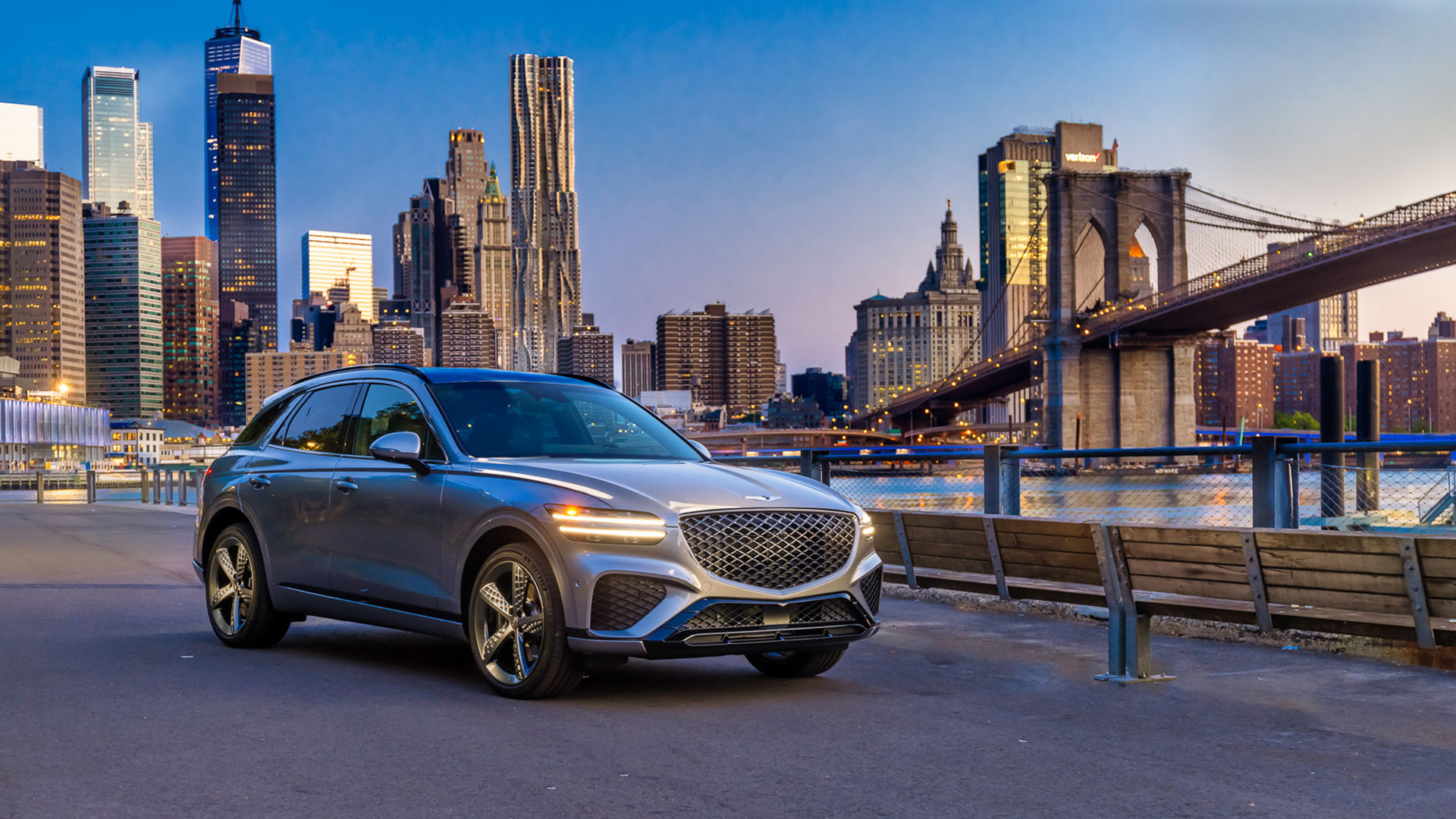 제네시스 차량 전측면