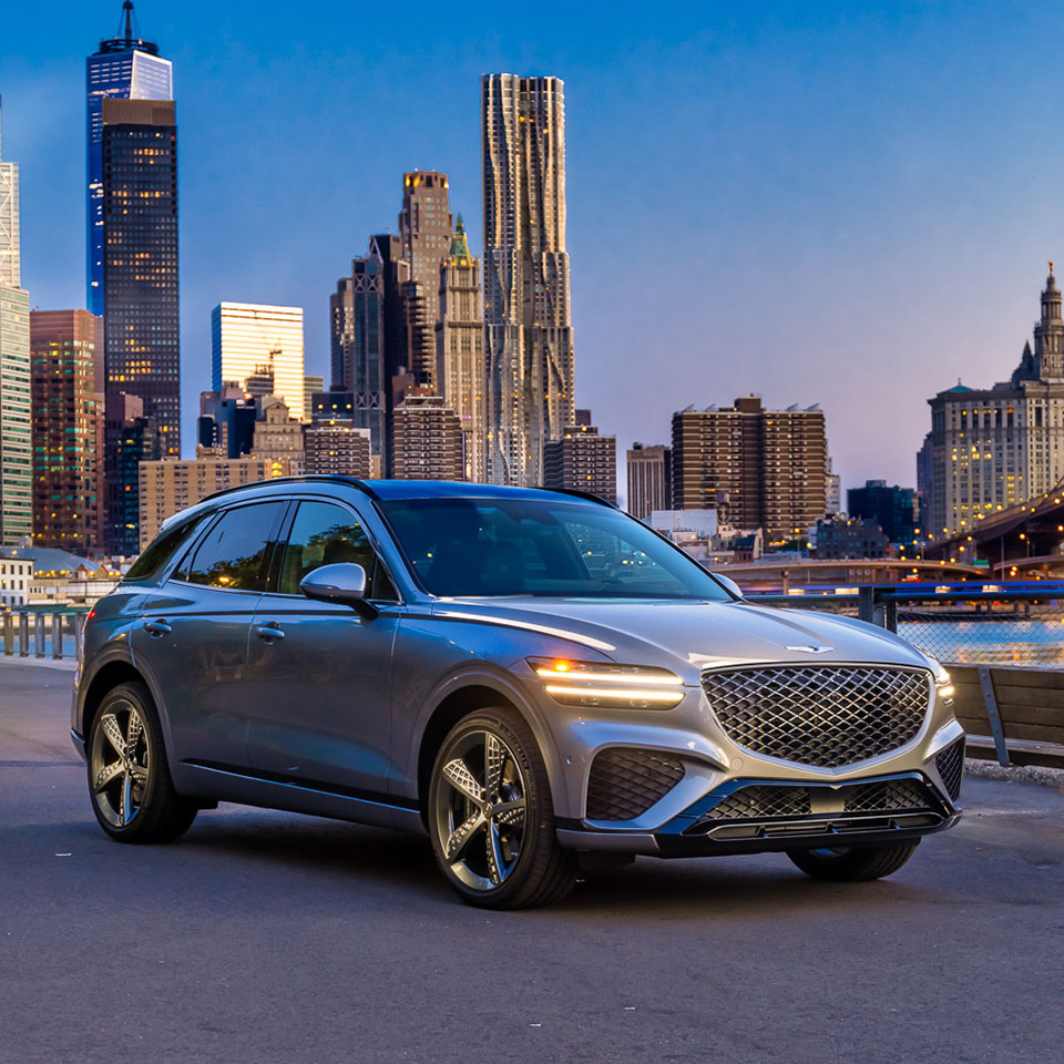 제네시스 차량 전측면