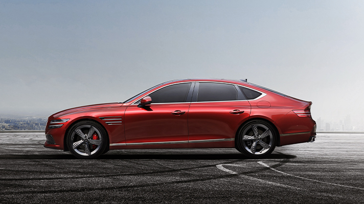 제네시스 차량 측면