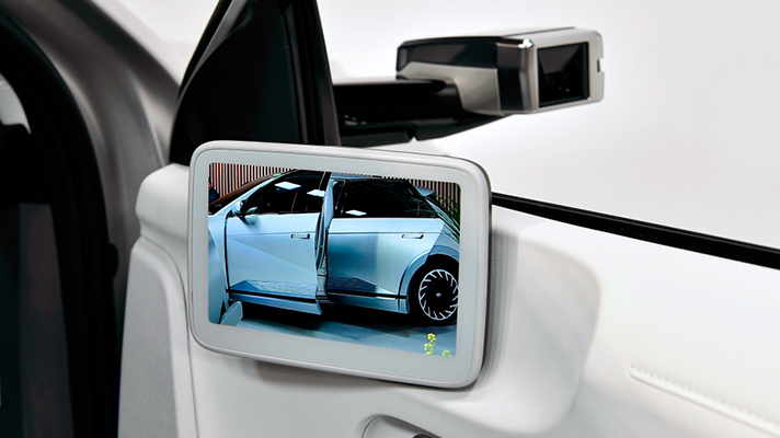 Digital side mirror image of Hyundai IONIQ 5