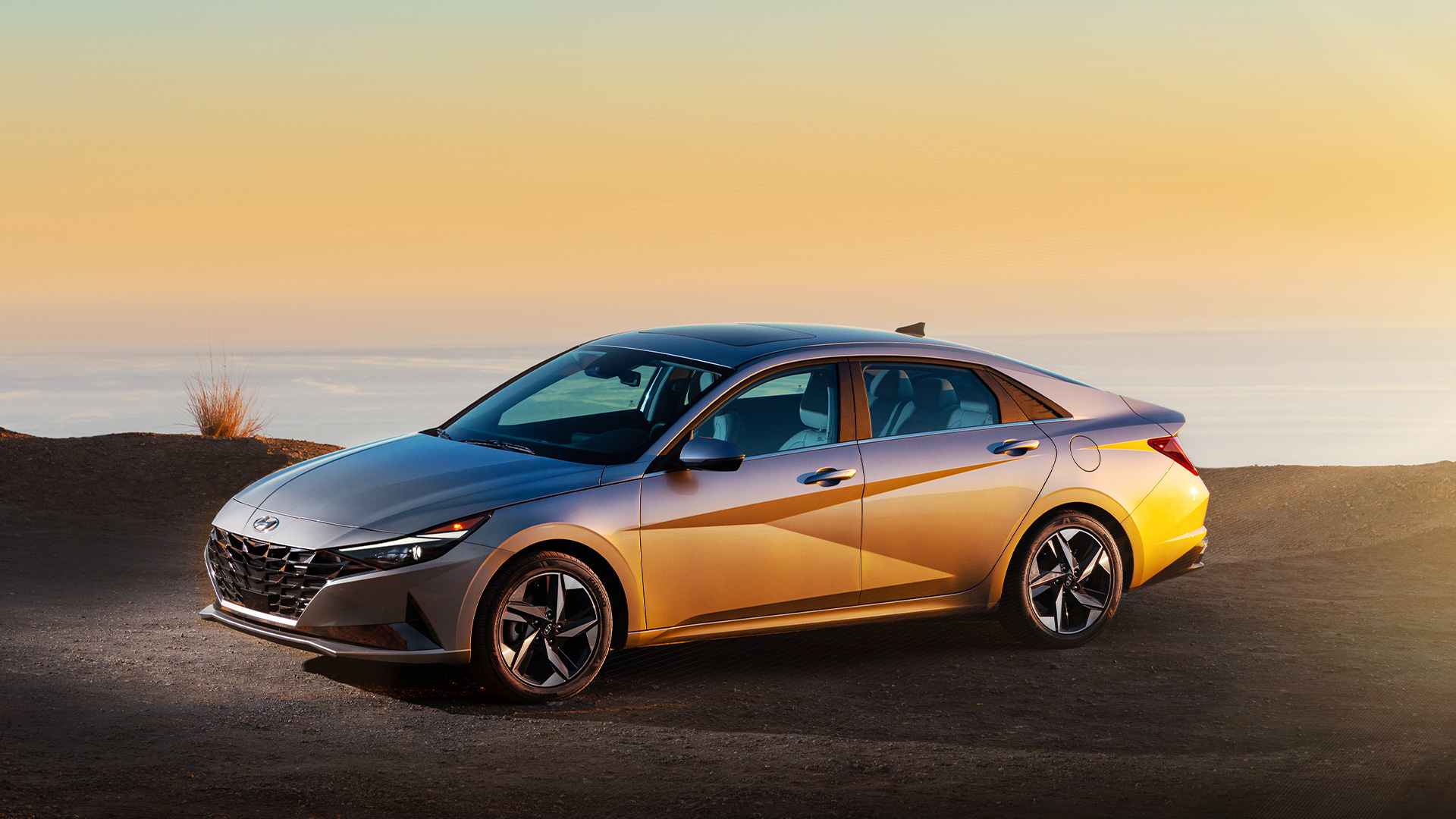 2021 북미 올해의 차 승용차 수상한 아반떼의 모습