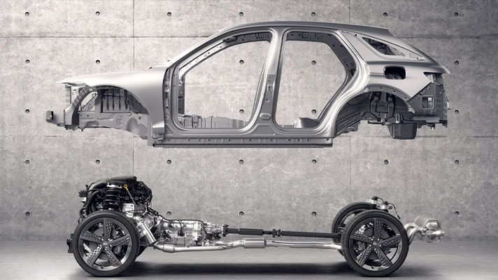 제네시스 파워트레인, 차체, 차대의 모습