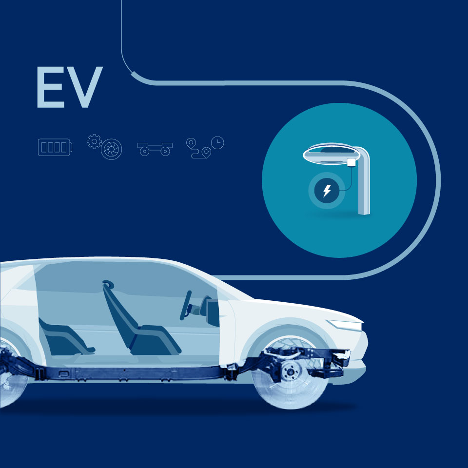 Illustration of electric vehicle charging