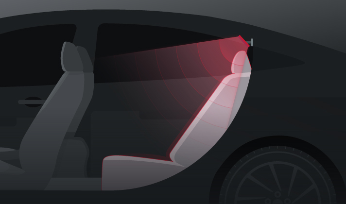 Rear-seat passenger notification based on radar sensor