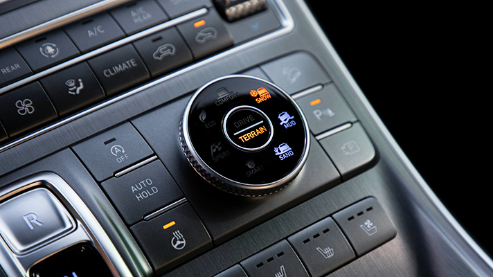 Terrain mode selector of Hyundai Santa Fe