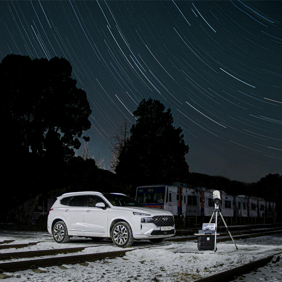 Capturing the Night Sky and stars with Hyundai Santa Fe