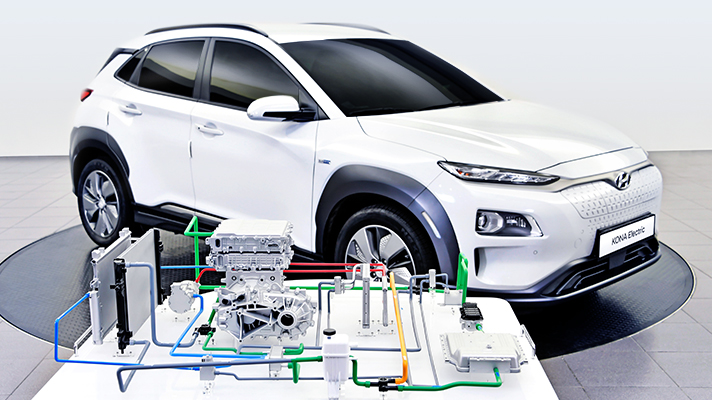 Hyundai Motor Company Kona Electric and High-Efficiency Heat Pump System