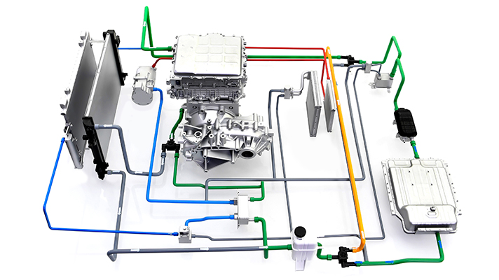 Image of High-efficiency heat pump system applied to Hyundai Motor Company Kona Electric