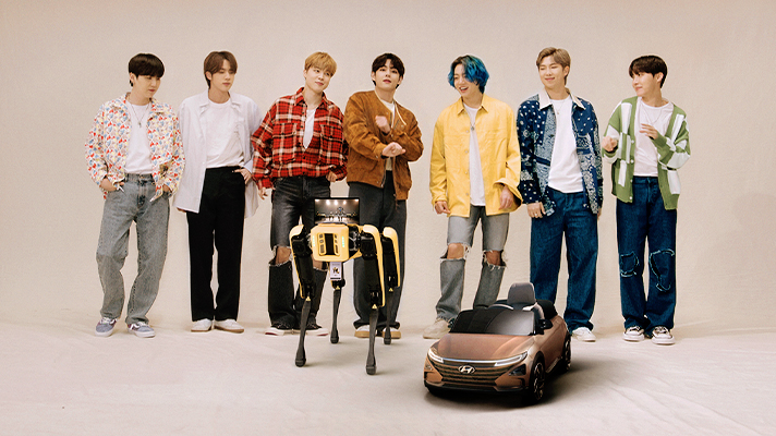 BTS와 보스턴 다이내믹스의 로봇