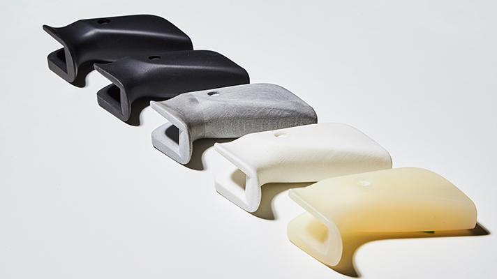 Customized 3D grips made of materials provided by Hyundai Motor Group
