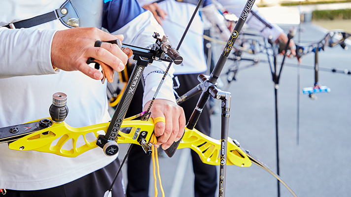 Customized arrows and 3D grips provided by Hyundai Motor Group