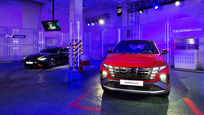 N 시티 서울 전시장 내 현대자동차 투싼 N