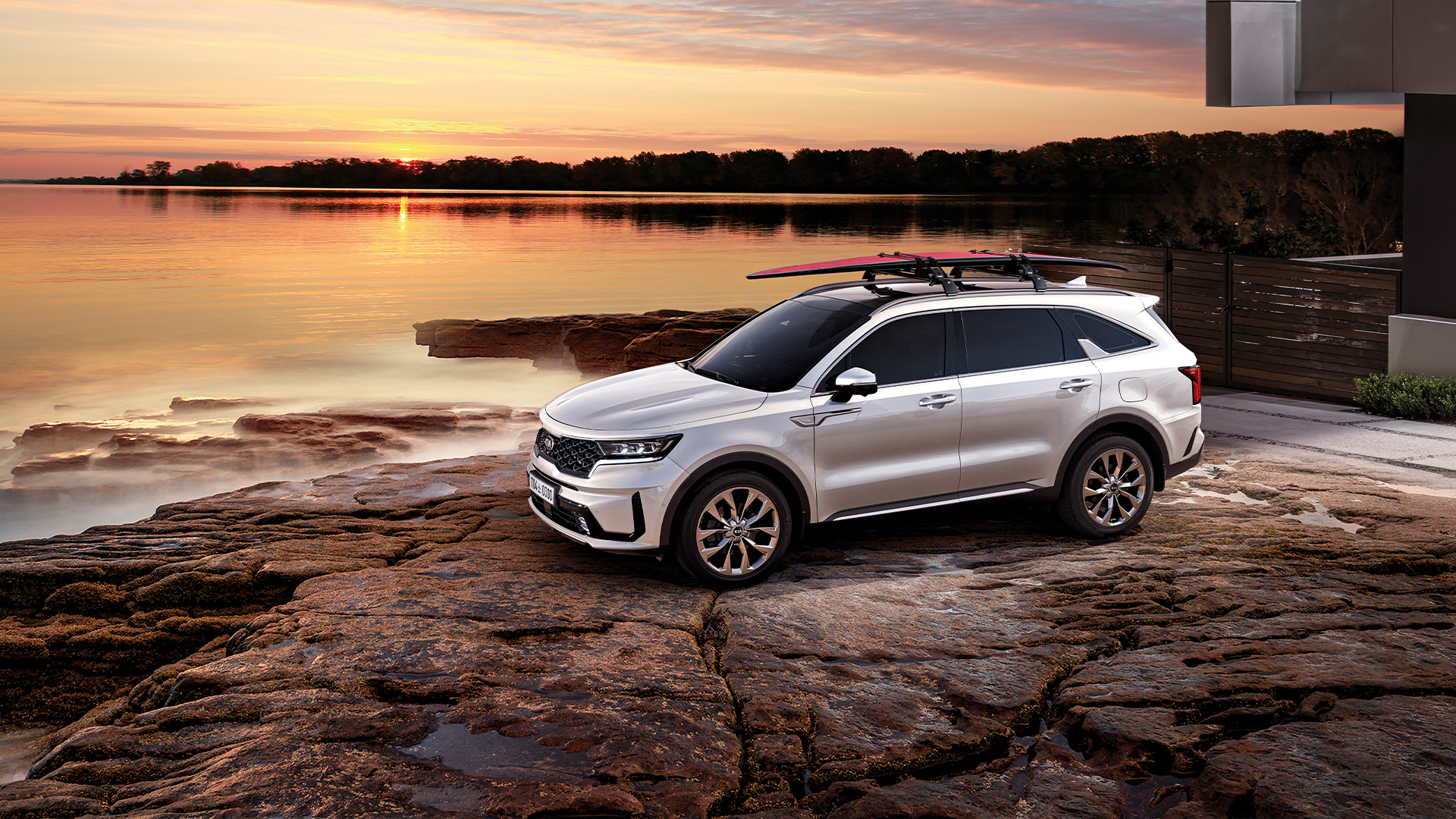 쏘렌토의 외관 앵글 뷰