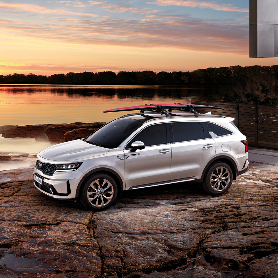 쏘렌토의 외관 앵글 뷰