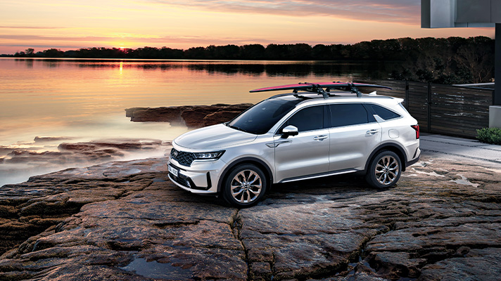 쏘렌토의 외관 앵글 뷰