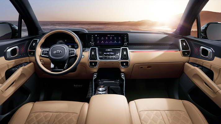 쏘렌토의 내부 인테리어