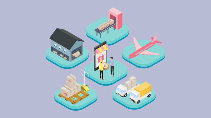 물류 과정 다이어그램