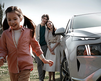 더 뉴 싼타페와 가족