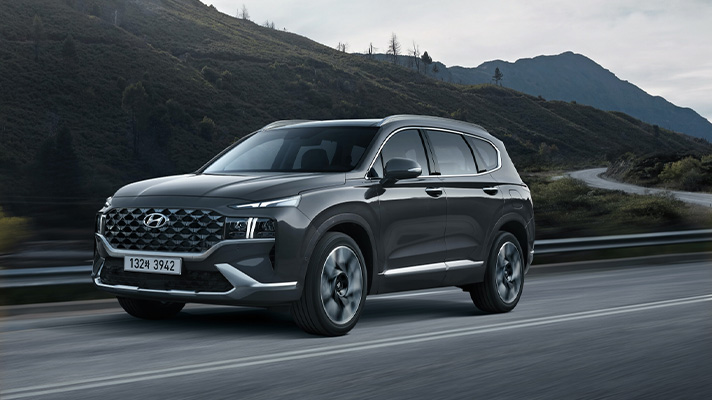 주행중인 더 뉴 싼타페