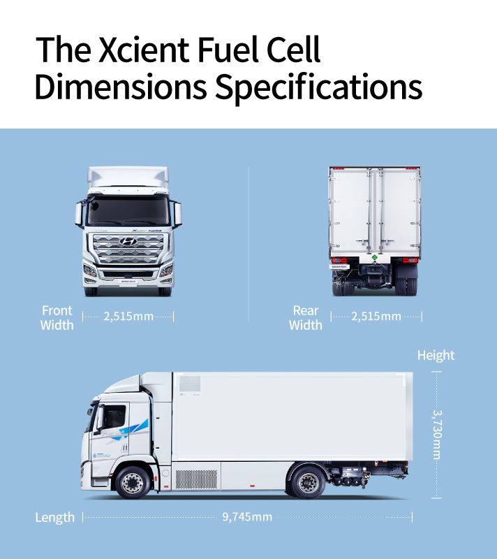Story2 the Xcient Fuel Cell Trucks's Specifications