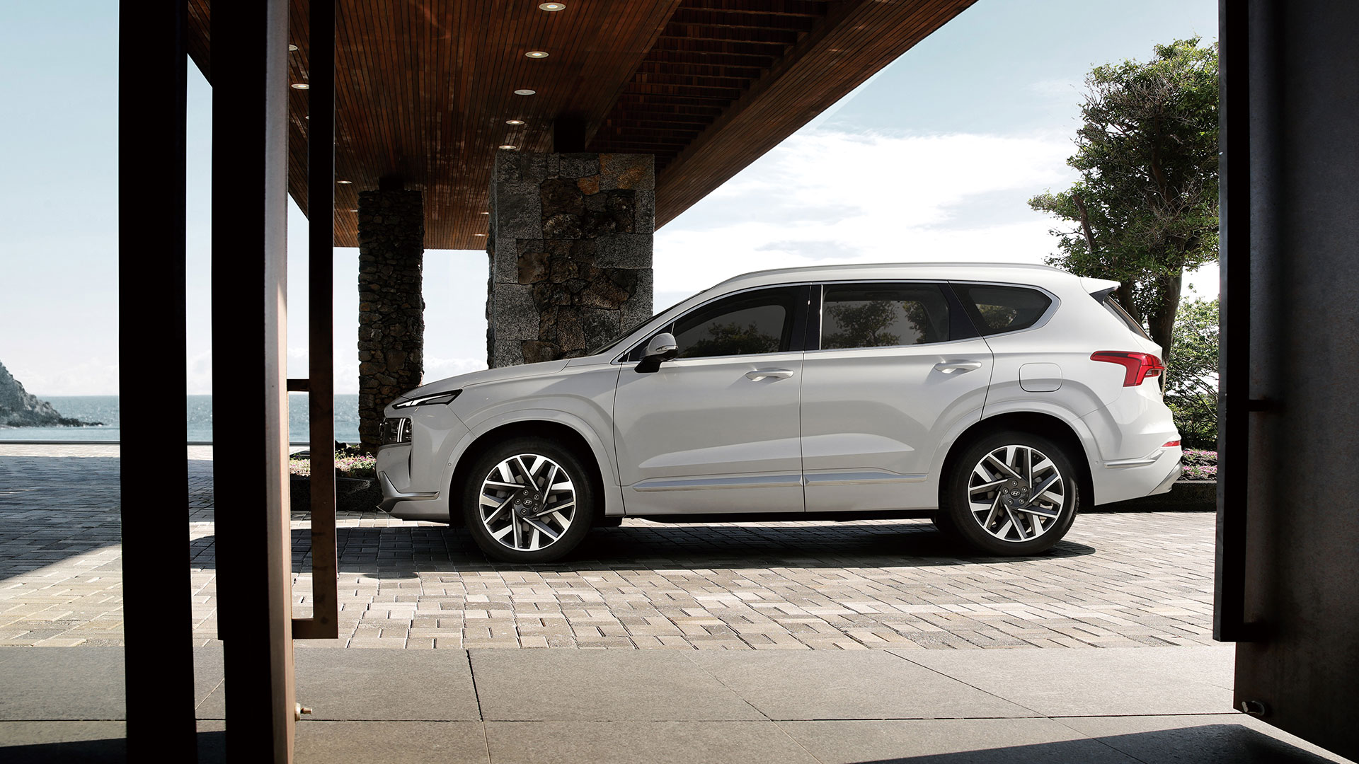 현대자동차 4세대 싼타페의 측면