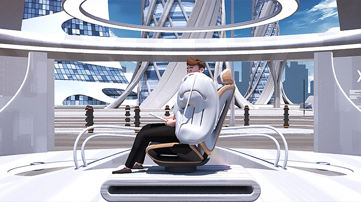 테더를 사용하는 허그 에어백