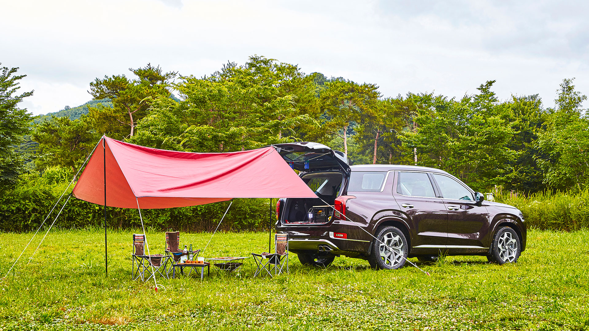 팰리세이드 차박