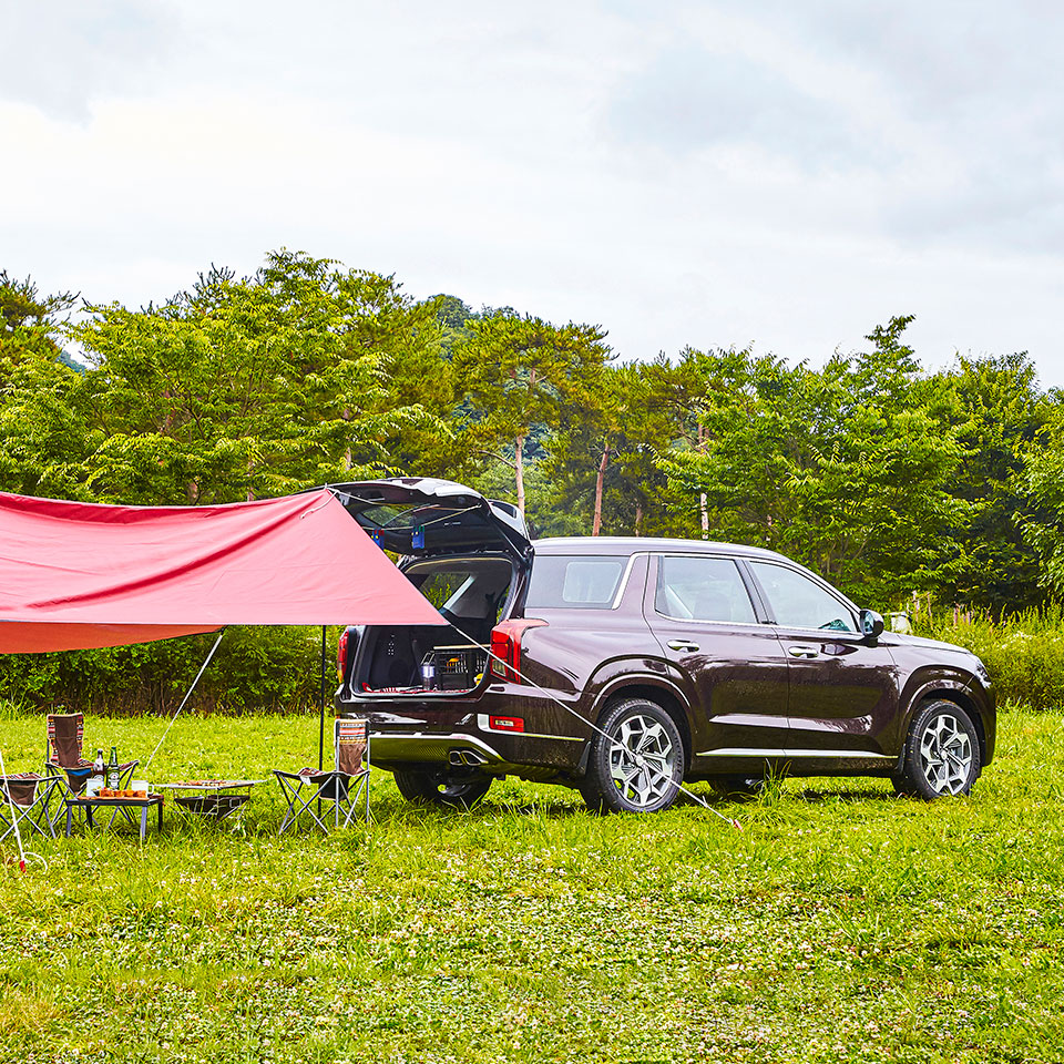 팰리세이드 차박