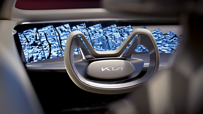 Ultra-high resolution display applied to the interior of Imagine by Kia