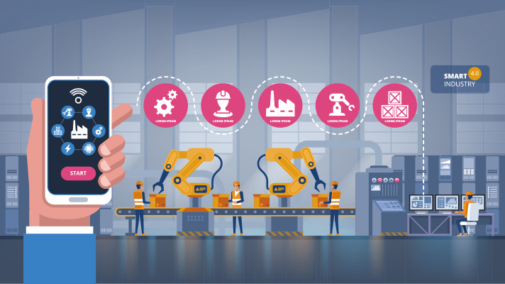 스마트 팩토리 일러스트