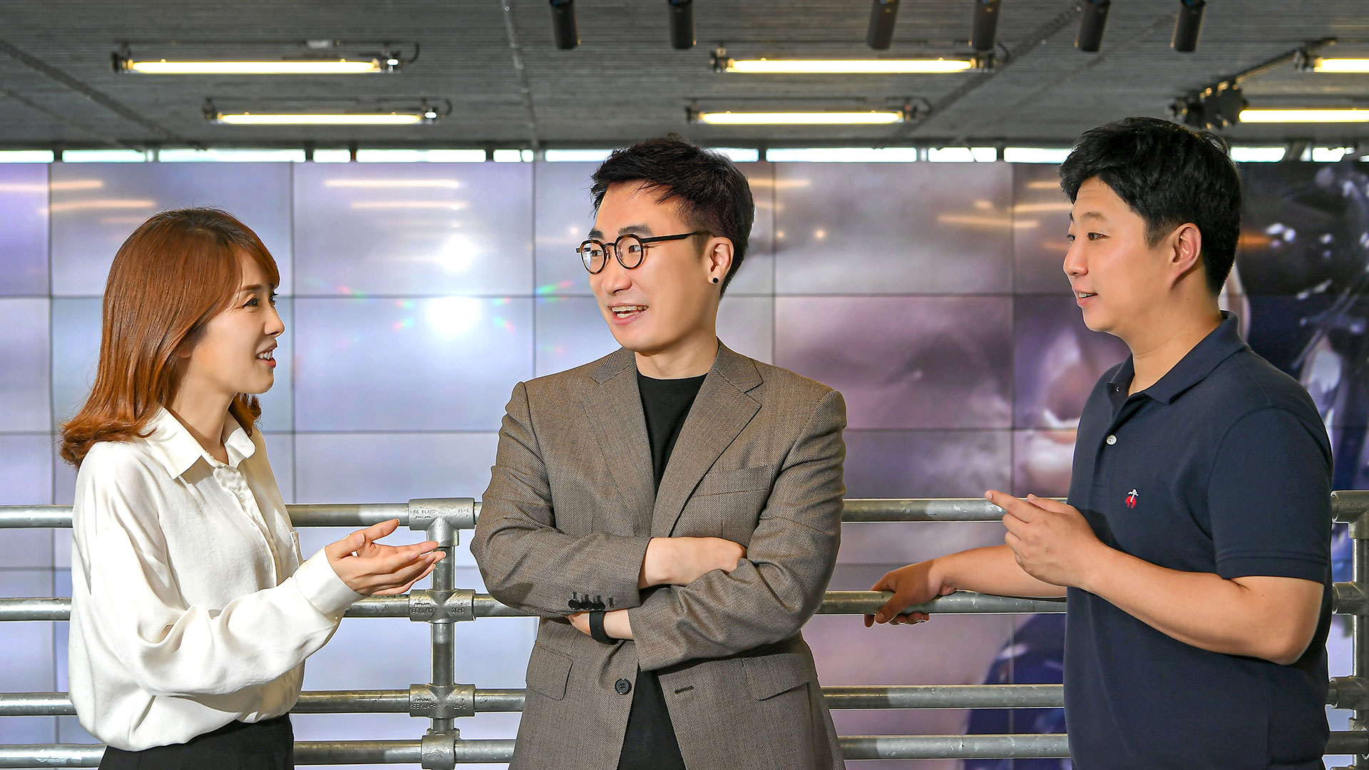 Senior Research Engineers Hye-Jin Choi, Young-Hoon Kim, and Wook-Jin Shin in Infotainment UX Development Team of Hyundai/Kia
