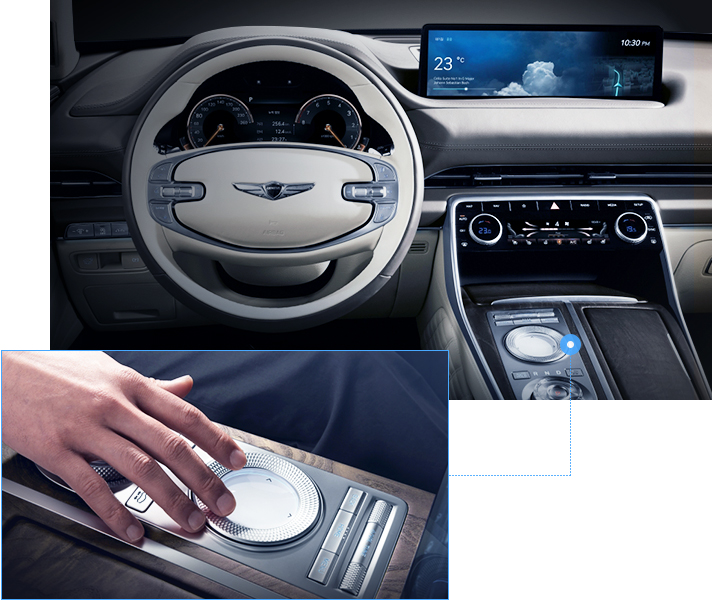 제네시스 GV80의 AVNT와 통합형 컨트롤러