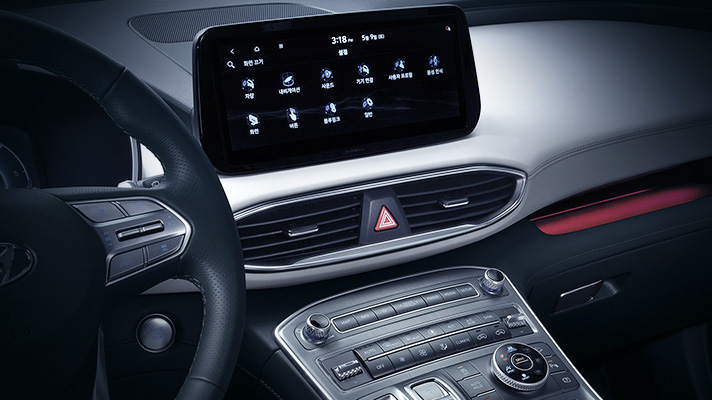 더 뉴 싼타페의 센터페시아