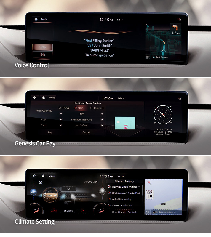 Infotainment System of Genesis G80