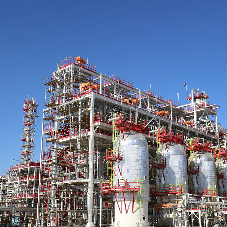 플랜트 철골구조물 이미지