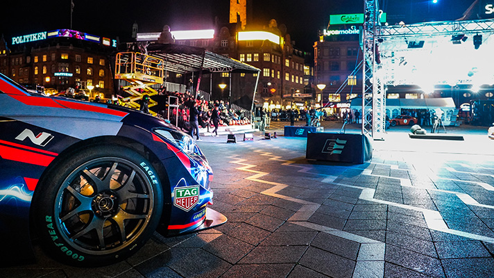 Veloster N ETCR in front of Copenhagen City Hall, Denmark