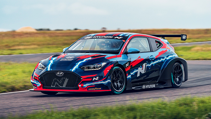 서킷 테스트중인 벨로스터 N ETCR