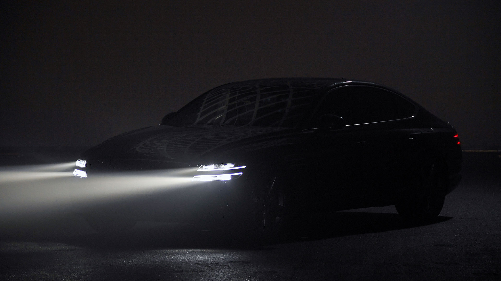 쿼드램프 매트릭스 빔 LED 실제 작동 모습