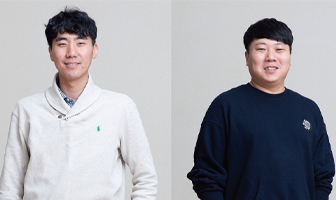 라이팅비전설계팀 박용우 책임연구원과 홍완희 연구원