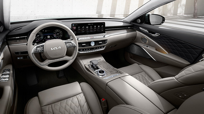 기아 K9 앞좌석 인테리어