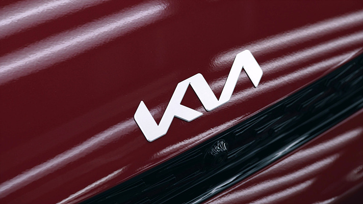 EV6에 적용한 새로운 기아 앰블럼