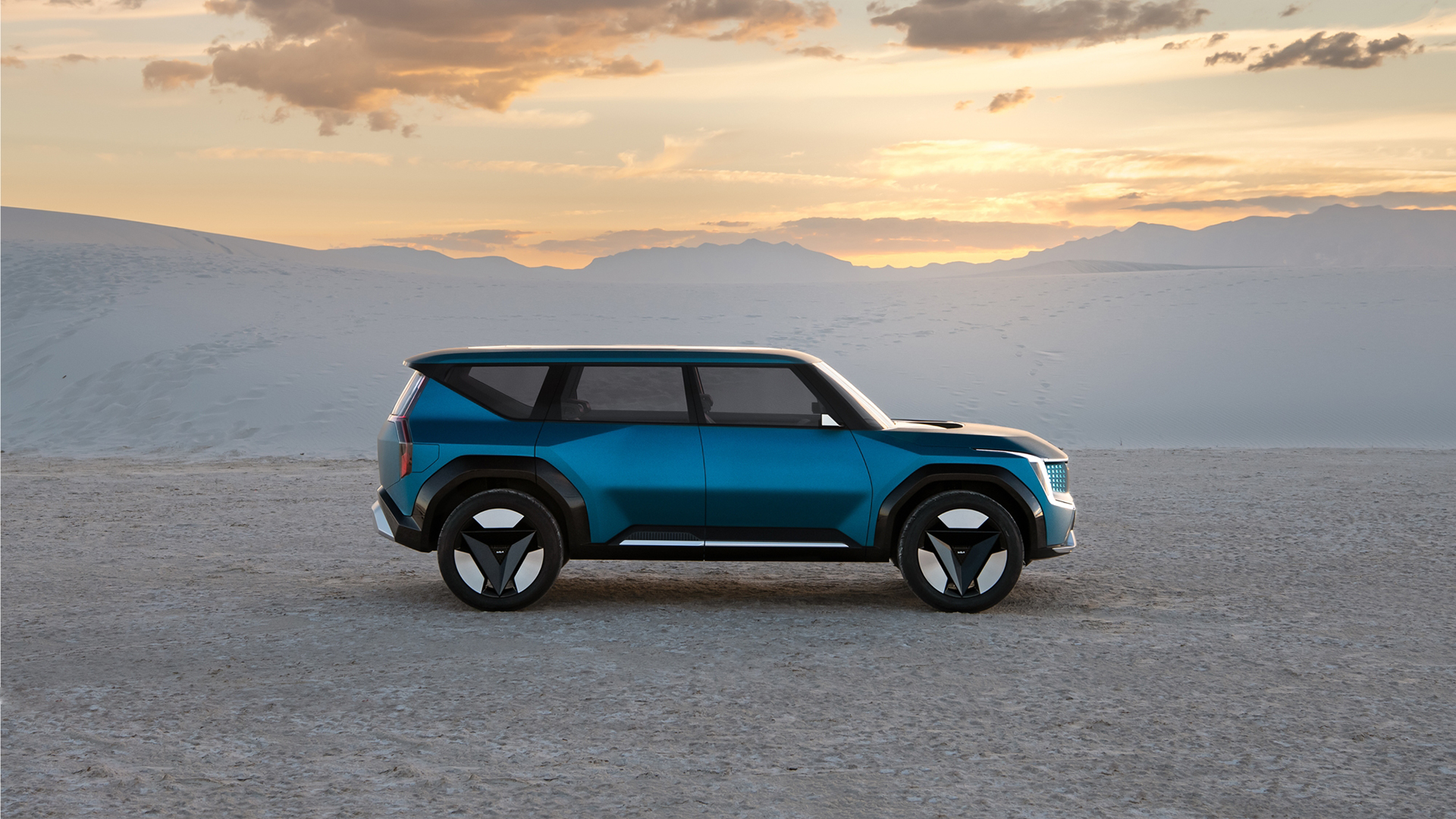 기아의 첫 대형 전동화 콘셉트 EV9 외관