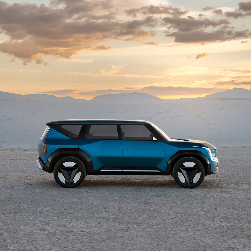 기아의 첫 대형 전동화 콘셉트 EV9 외관