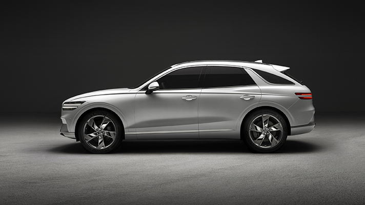 제네시스 GV70 전동화 차량 측면부