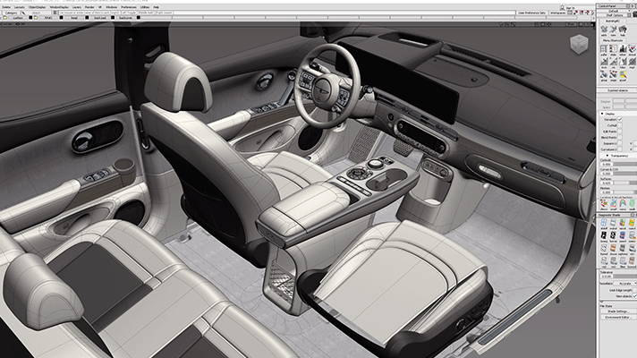 제네시스 인테리어 디지털 디자인