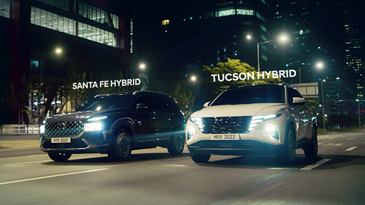 싼타페 하이브리드와 투싼 하이브리드