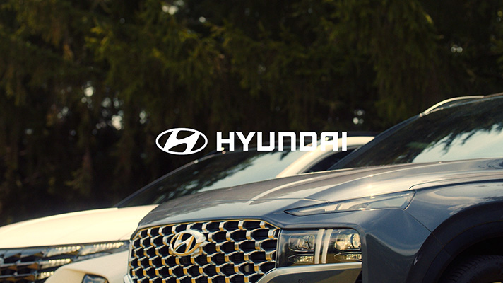 싼타페 하이브리드와 투싼 하이브리드 전면 클로즈업