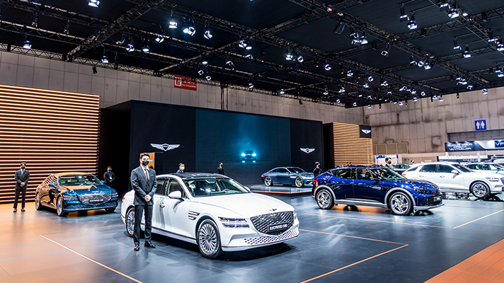 제네시스 전시관 전경